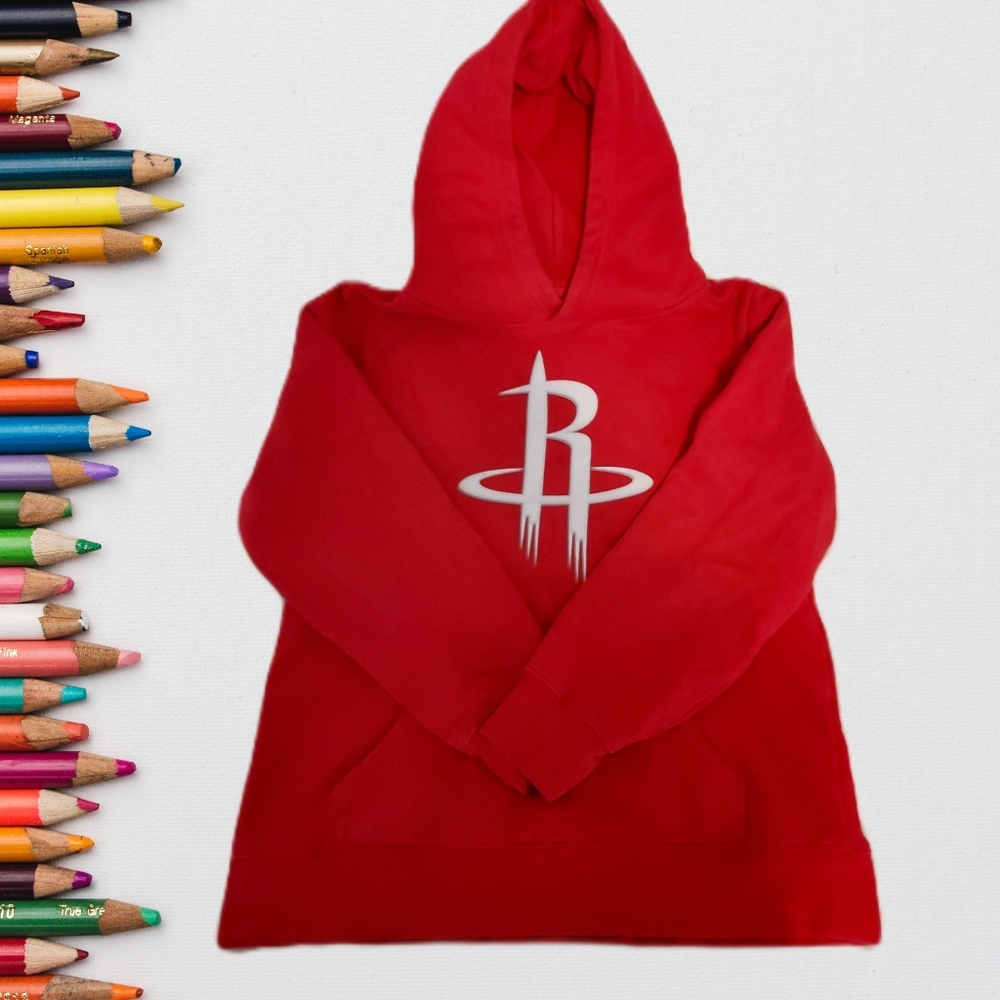 3/$25 Fanatics NBA Rockets Youth Boys Hoodie Red Medium